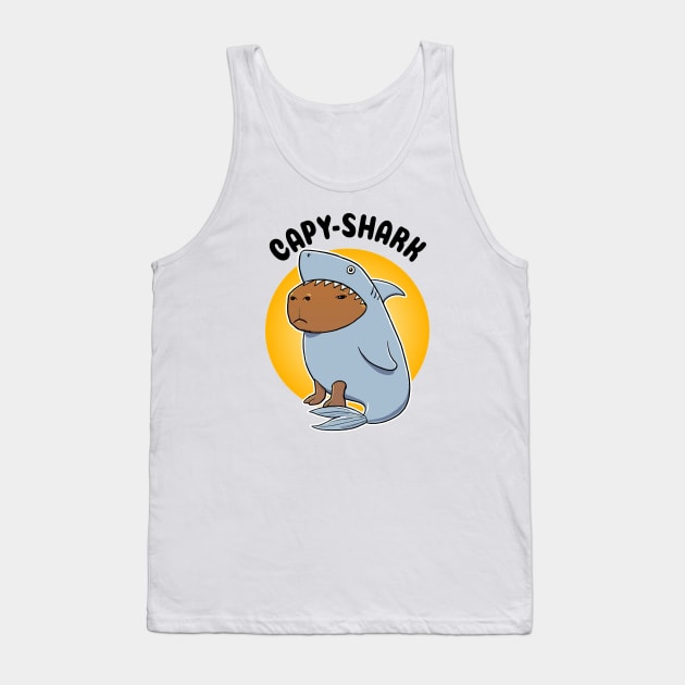 Capyshark Capybara Shark Tank Top by capydays